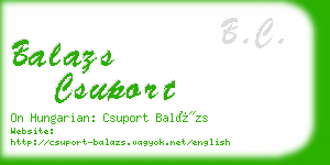 balazs csuport business card